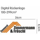Digital Rückenlogo 100 bis 299cm²