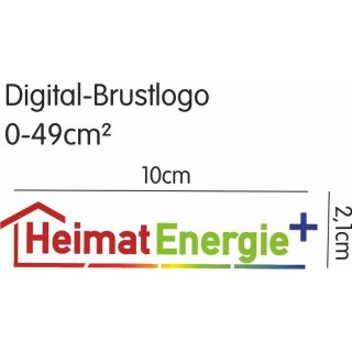 Digital Brustlogo bis 49cm²