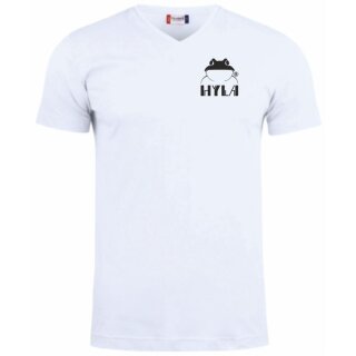 Hyla-Männer V-Neck-Shirt weiss 4XL