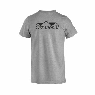 Clique leichtes Baumwoll T-Shirt graumeliert