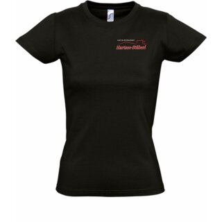 Hartsee-Stüberl Damen Baumwolle T-Shirt schwarz S