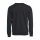 Basic Roundneck Pullover schwarz Logo gestickt