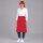 Bistroschürze B 100 x L 80 cm, rot