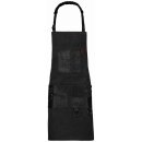 Latzschürze B 87 x L 85 cm, schwarz