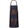 Vintage Segeltuch-Latzschürze mit Ledertaschen, B 55 cm x L 89 cm, navy