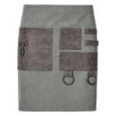 Vorbinder Canvas, mit Taschen und Karabiner, B80 x L45cm, graphit