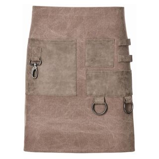 Vorbinder Canvas, mit Taschen und Karabiner, B80 x L45cm, toffee
