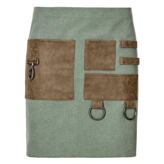 Vorbinder Canvas, mit Taschen und Karabiner, B80 x L45cm, dark green