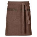 Vorbinder Canvas, mit Taschen und Schlaufen, B80 x L45cm, toffee