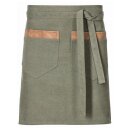 Vorbinder Canvas, mit Taschen und Schlaufen, B80 x L45cm, dark green