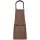 Latzschürze Canvas zwei Taschen toffee