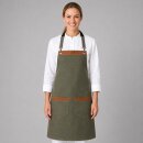 Latzschürze Canvas zwei Taschen Flaschengrün