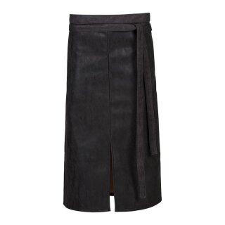 Bistroschürze in Lederoptik mit Schlitz, B 100 x L 75cm, schwarz