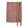 Vorbinder Rindspaltleder, Velours, B 88 x L 45 cm, toffee