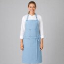 Latzschürze Rindspaltleder, Velours, B 59 x L 88 cm light blue