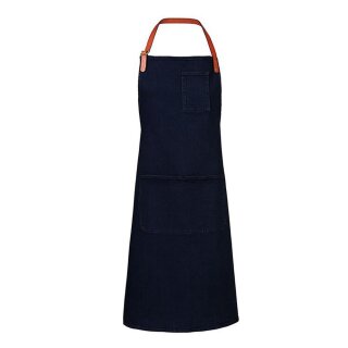 Latzschürze im Jeanslook, stretch, B 100 x L 80 cm, navy