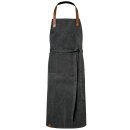 Latzschürze B 75 x L 100 cm, black washed