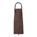 Latzschürze Oxford, gewachst, B 75 x L 90 cm, toffee