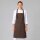 Latzschürze Oxford, gewachst, B 75 x L 90 cm, toffee