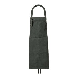 Latzschürze Oxford, gewachst, B 75 x L 90 cm, flaschengrün