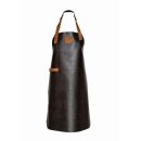 Leder-Latzschürze Classic, B 60 x L 82cm, schwarz