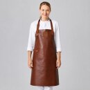 Leder-Latzschürze Classic, B 60 x L 82cm, cognac