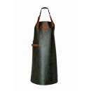 Leder-Latzschürze Classic, B 60 x L 82cm, Flaschengrün