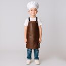 Kinder Latzschürze Leder cognac