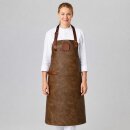 Leder-Latzschürze Vintage, B 60 x L 82cm, rust