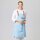 Latzschürze Canvas 70 x 80 cm light blue