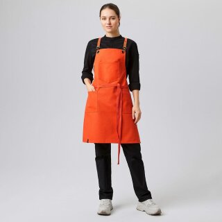 Latzschürze B 70 x L 80 cm orange