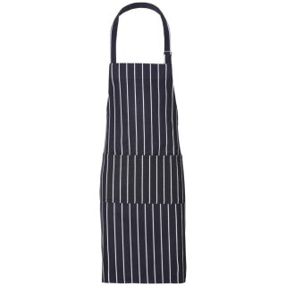 Latzschürze gestreift 70 x 85 cm navy