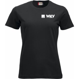 WKV Damen Baumwolle T-Shirt schwarz