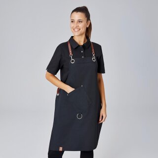 Latzschürze Casual Style mit X-Kreuzung, navy, B 70 x L 80 cm