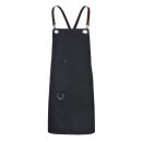 Latzschürze Casual Style mit X-Kreuzung, schwarz, B 70 x L 80 cm