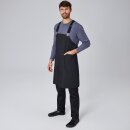 Latzschürze Casual Style mit X-Kreuzung, schwarz, B 88 x L 80 cm