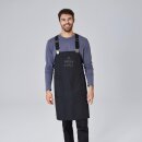 Latzschürze Casual Style mit X-Kreuzung, schwarz, B 88 x L 80 cm