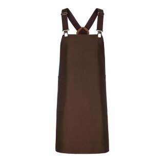 Latzschürze Casual Style mit X-Kreuzung, toffee, B 88 x L 80 cm
