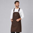 Latzschürze Casual Style mit X-Kreuzung, toffee, B 88 x L 80 cm
