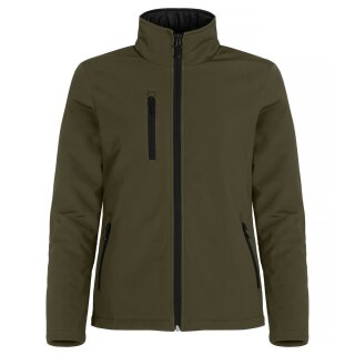 Padded Softshell Jacket Women - Fog Green