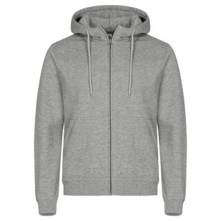 Miami Hoody Full Zip - Grey Mélange