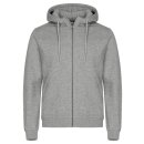 Miami Hoody Full Zip - Grey Mélange