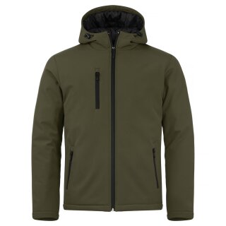 Padded Hoody Softshell - Fog Green