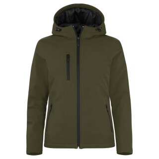 Padded Hoody Softshell Women - Fog Green