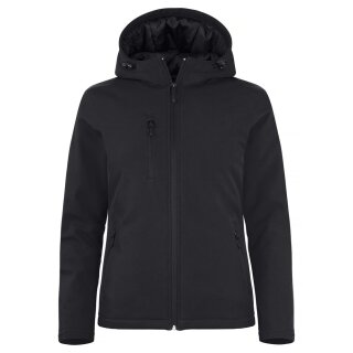 Padded Hoody Softshell Women - Black