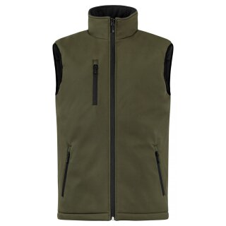 Padded Softshell Vest - Fog Green