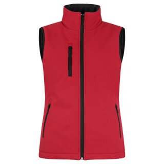Padded Softshell Vest Women - Red