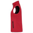 Padded Softshell Vest Women - Red
