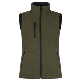 Padded Softshell Vest Women - Fog Green
