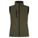 Padded Softshell Vest Women - Fog Green